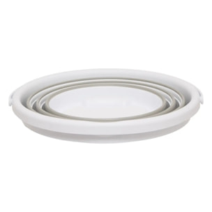 Seau pliable 10L blanc gris