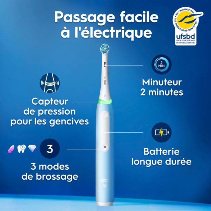 Brosse à dents électrique ORAL-B iO3 Series Ice Blue
