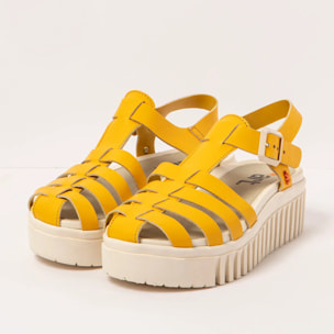 Sandalia de cuña 1575 NAPPA YELLOW/BRIGHTON color Yellow