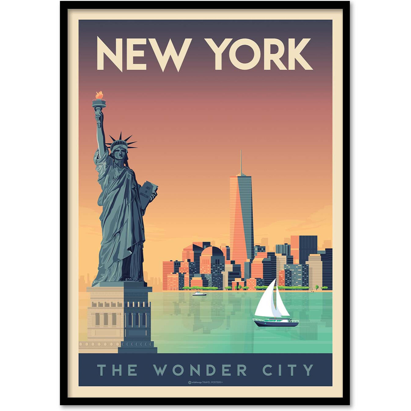 Affiche - New York - Olahoop Travel Posters
