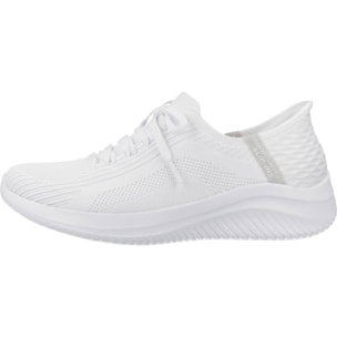 Sneakers De  Mujer Slip-ins: Ultra Flex 3.0 Tonal Stretc Blanco