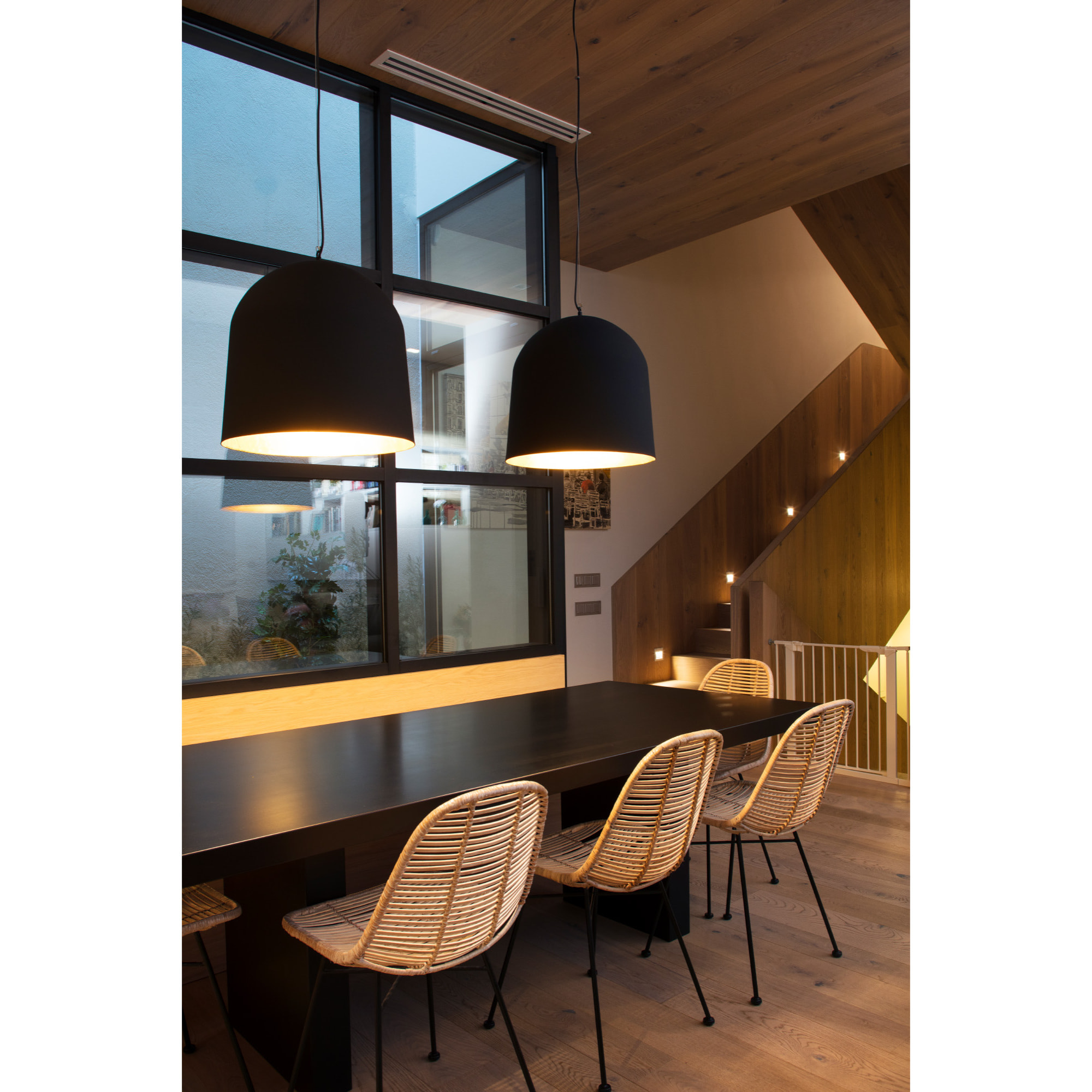 CRATER Lampada sospensione nera