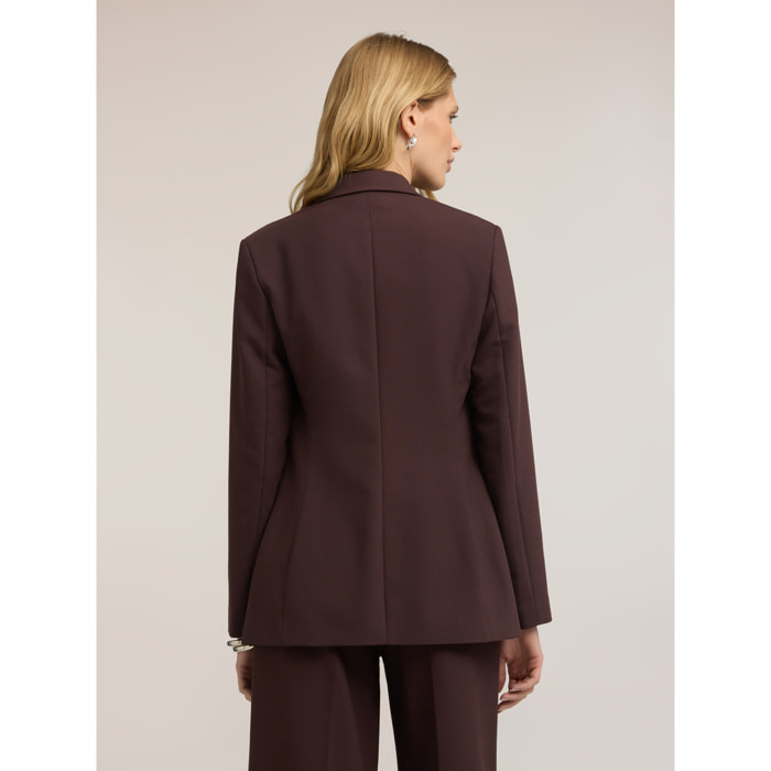 Motivi - Blazer doppiopetto sartoriale - Marrone