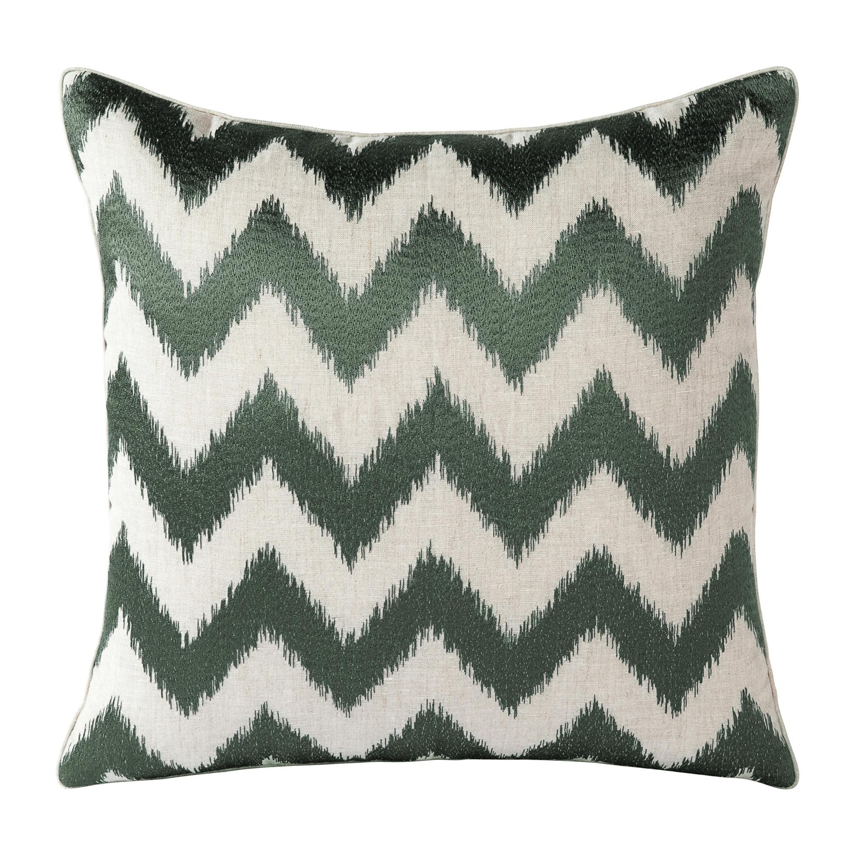 Housse de coussin en lin, ZIG ZAG