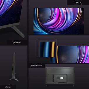 Smart TV 43 pulgadas 4K Hey Google Official Assistant con control por voz. Televisor Android 14 - TD Systems M43C21GLE