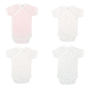 Pack 4 Body Cruzado Manga Corta