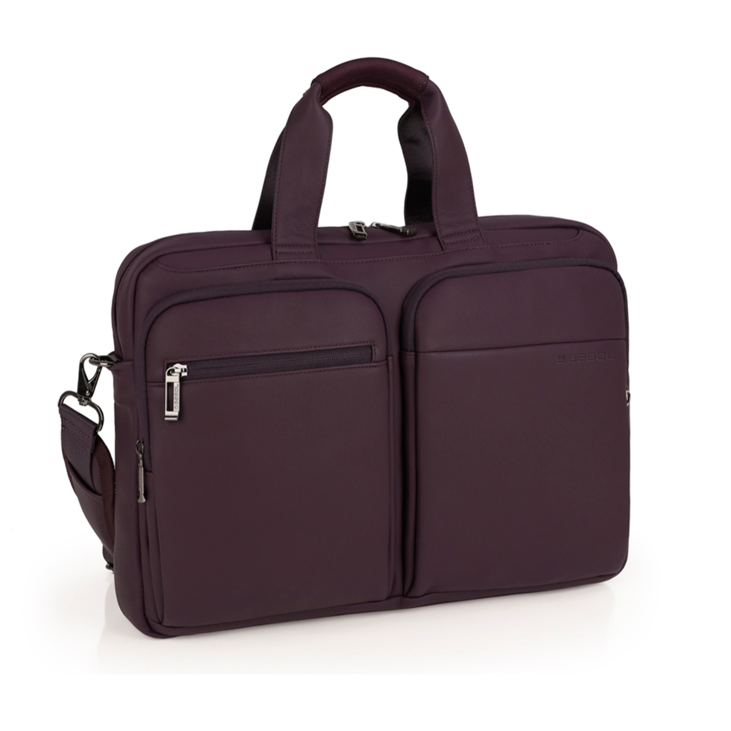 Maletín Gabol Pause con compartimento para portátil de 15.6" color burdeos