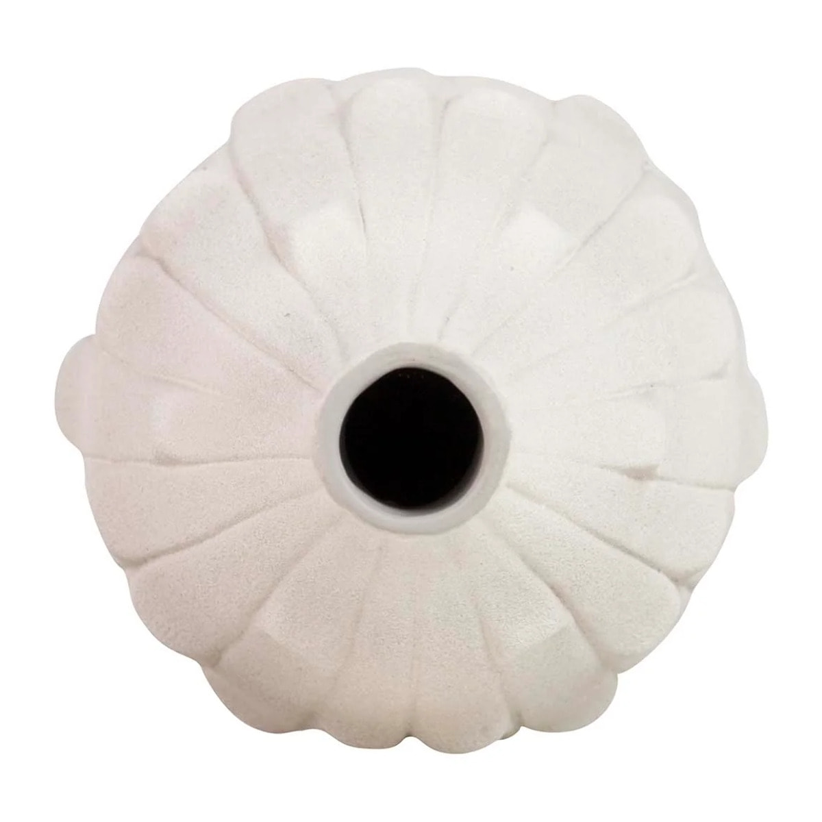 Florero Ceramica Beige 24x24x85 Cm