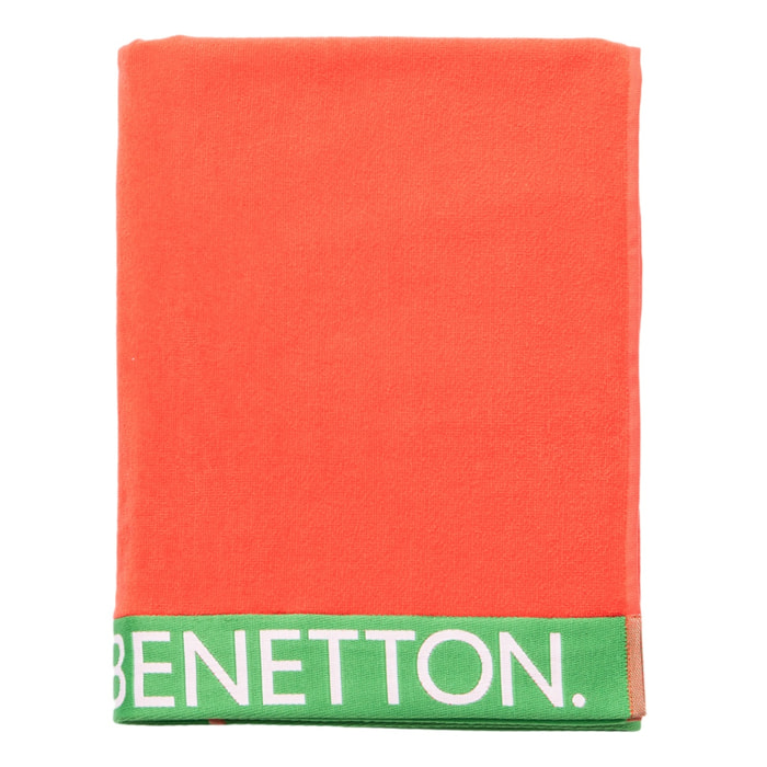 Toalla de playa  velour  rojo  benetton