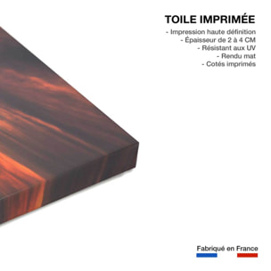 Tableau paysage Golden sunset Toile imprimée