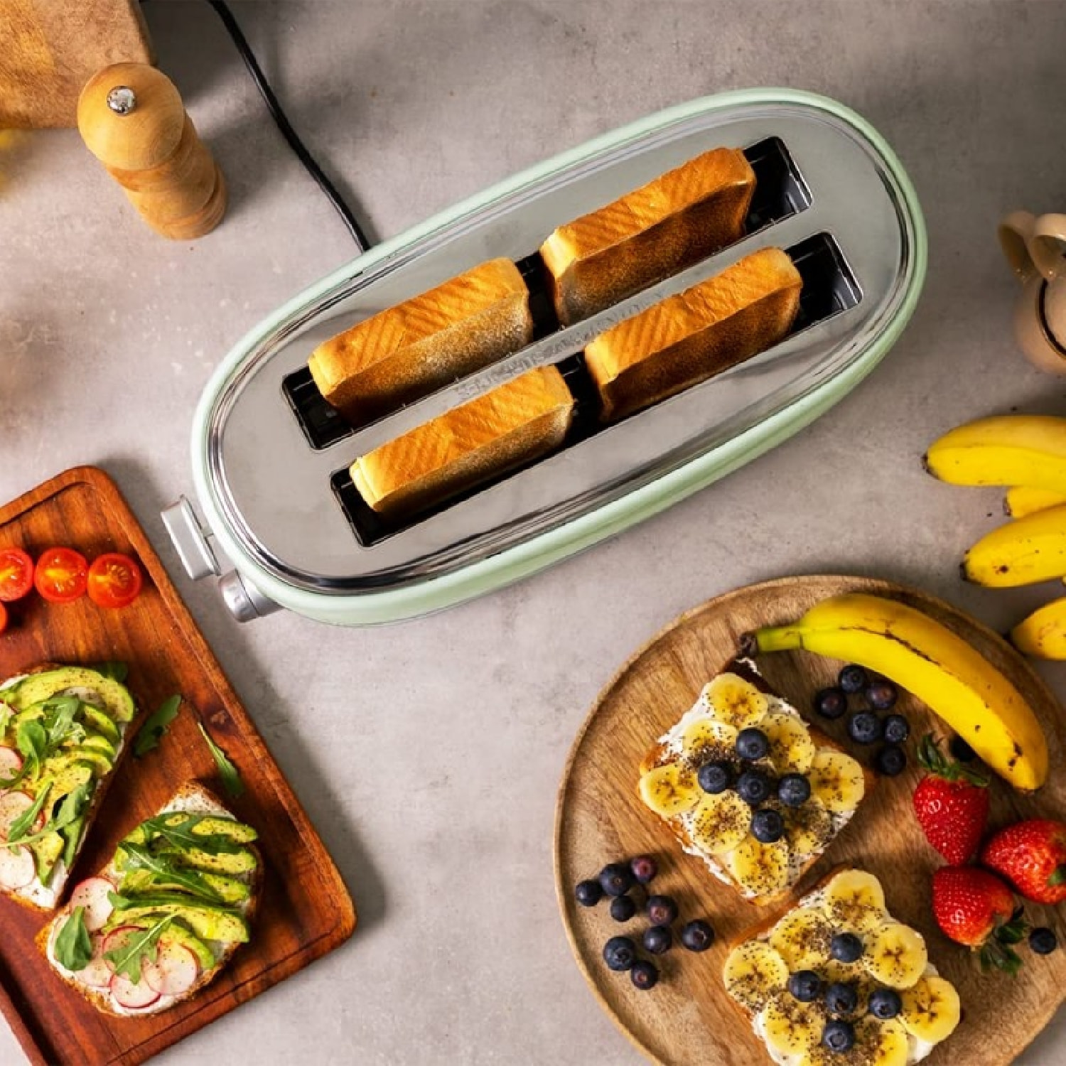 Cecotec Grille-pain vertical Toast&Taste 1600 Retro Double Green