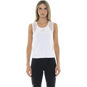 Camiseta de tirantes de mujer con sisas de malla Leone Gold
