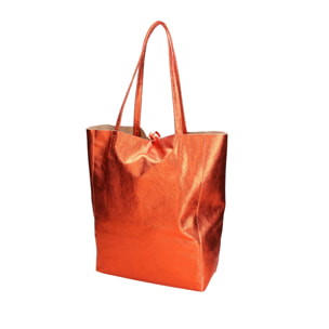 Borsa Shopper da donna In Vera pelle Made in Italy 40x36x11 cm