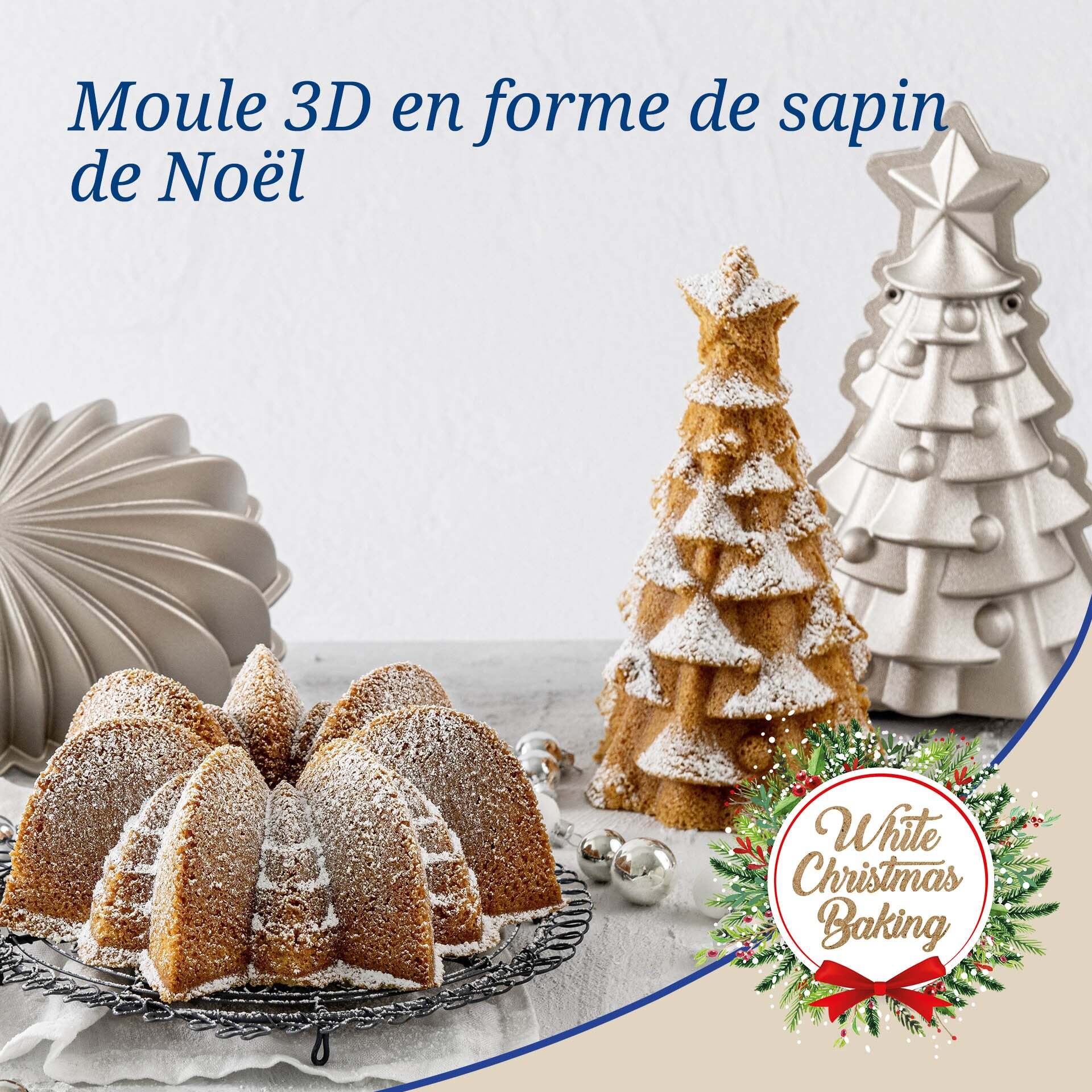 Moule à gâteaux original en forme de sapin de noël 17 x 7,5 cm Dr.Oetker Christmas