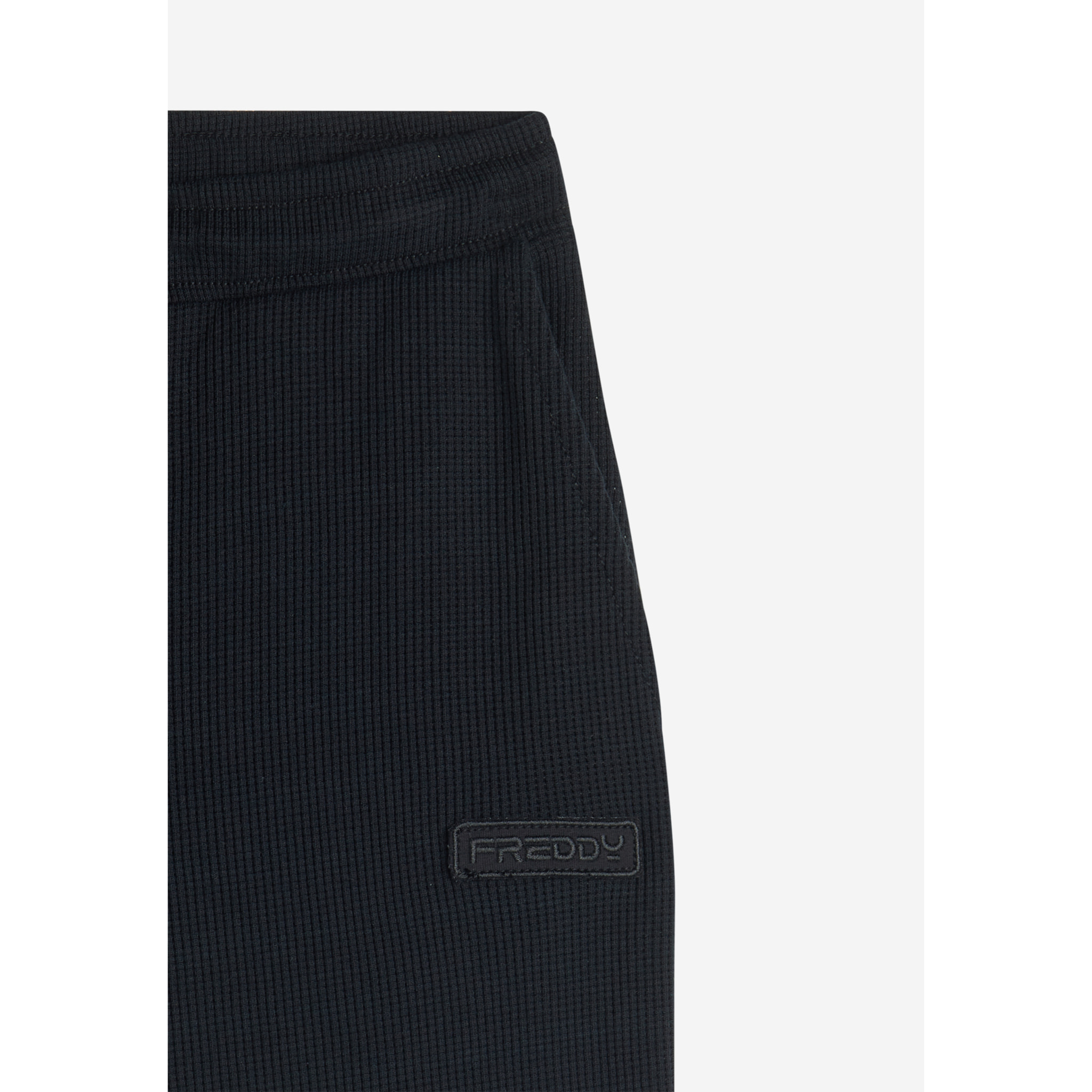 Pantaloni joggers da donna in tessuto jersey waffle