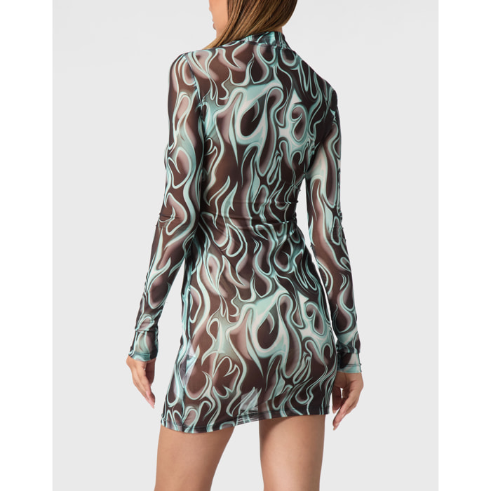 PHILIPP PLEIN Short Dress FLAME