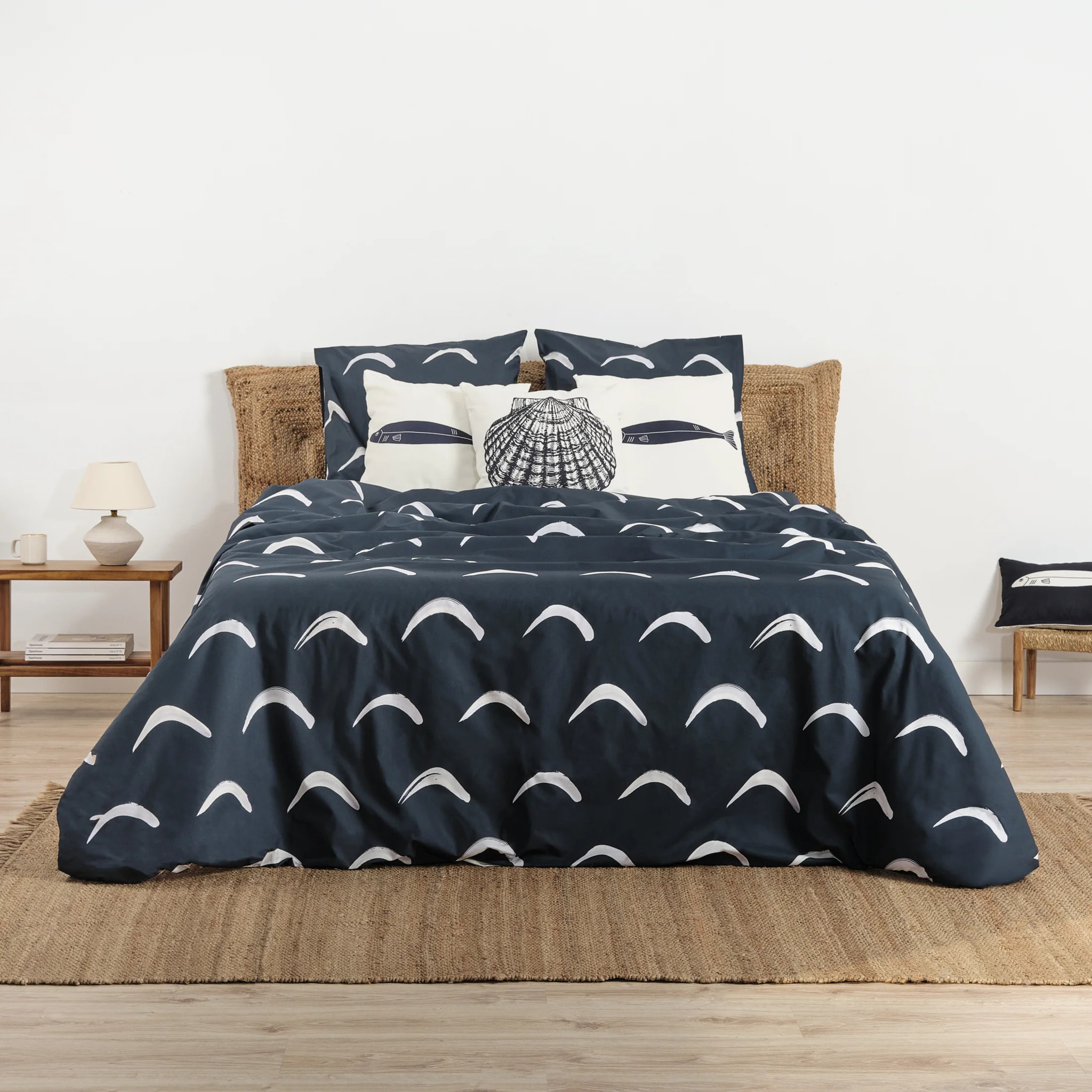 Housse de couette Calella Bleu 80 fils