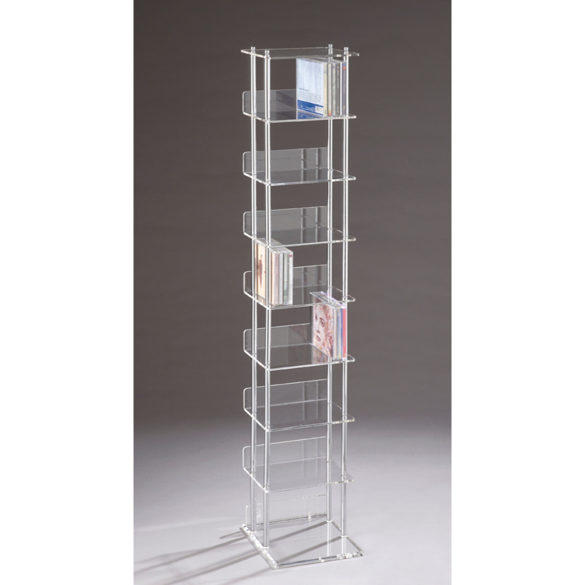 Tomasucci Colonne LATINA Porte-CD Transparent