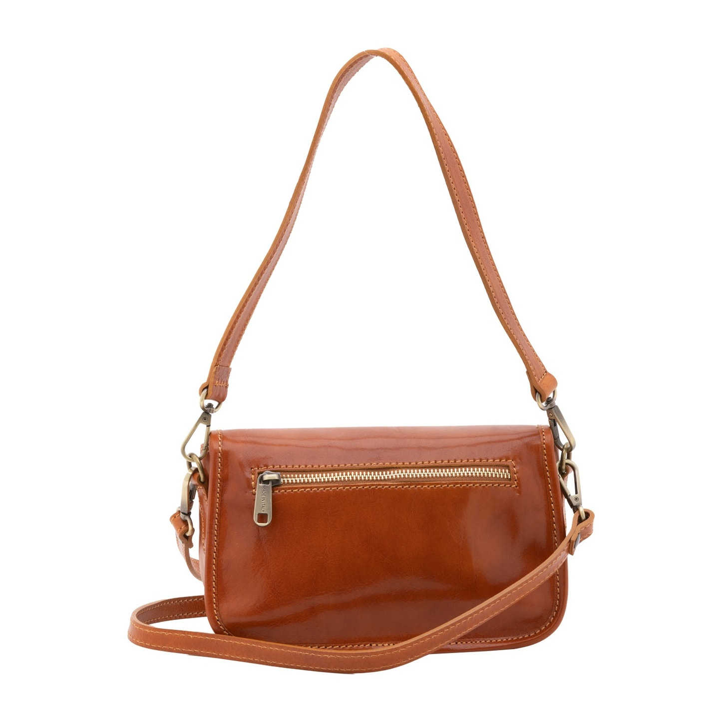Borsa a tracolla da donna - Modello False - Vera pelle - 14.0 x 23.0 x 9.0 cm