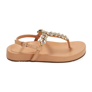 Sandali infradito gioiello nude