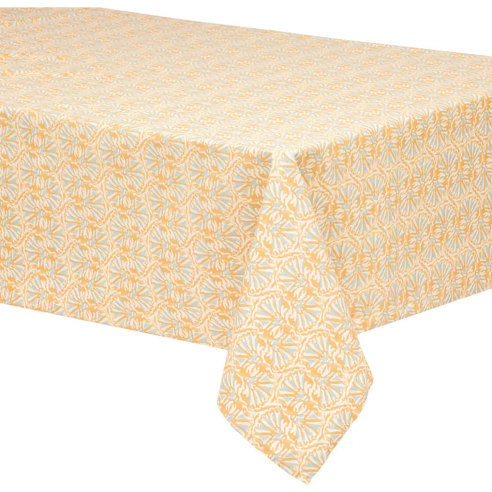 Nappe - coton - jaune ocre - 250x150 cm