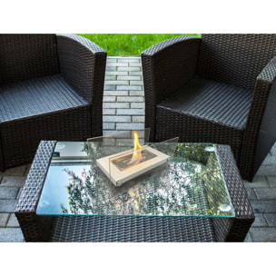 Chimenea de sobremesa de etanol en metal ONIROS W PURLINE 1000 W