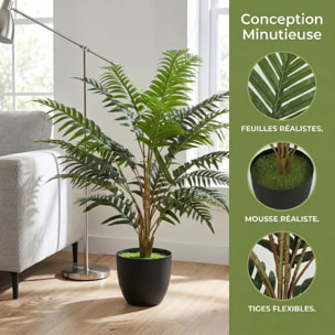 Plante artificielle fougère en pot H.90 cm