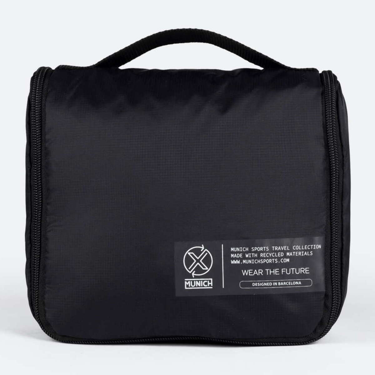 Neceser negro de poliéster reciclado MUNICH GATE X-39 TOILETRY