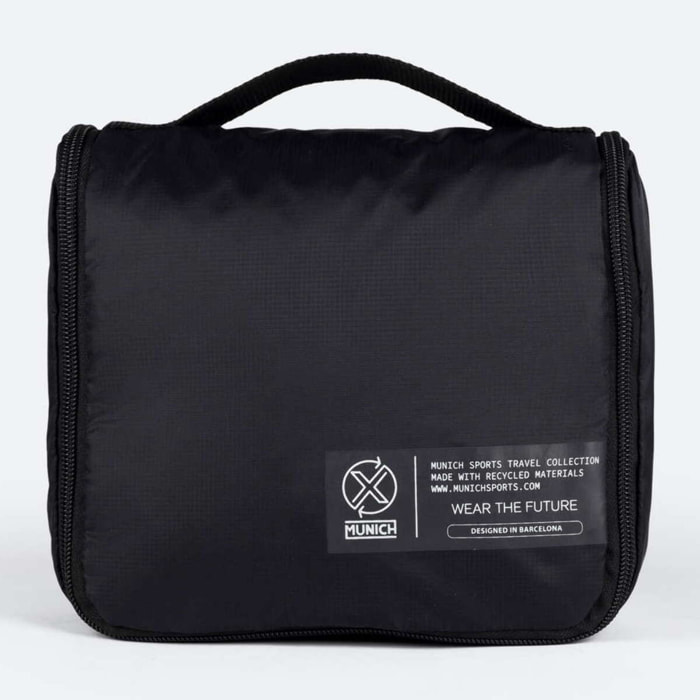 Neceser negro de poliéster reciclado MUNICH GATE X-39 TOILETRY