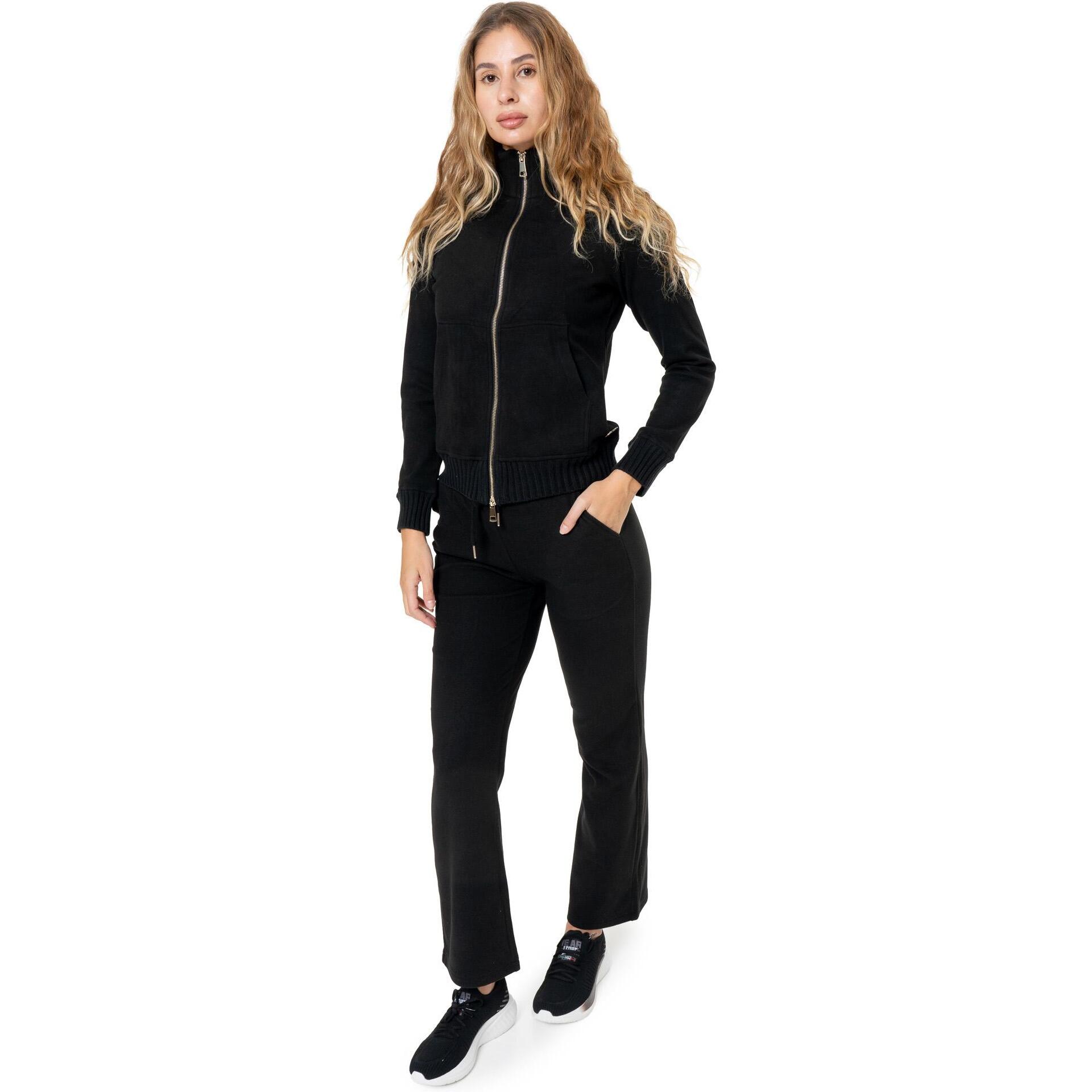 Tuta invernale da donna collo in piedi, inserti in maglia Leone 1947 Warm Touch