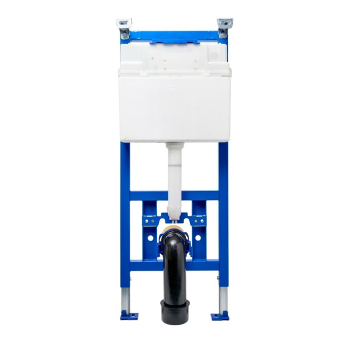 Bâti-support WC suspendu, installation sur cloison légère, hauteur 112 cm, chasse 2/4-6 L + plaque chrome (ROG01-FR)