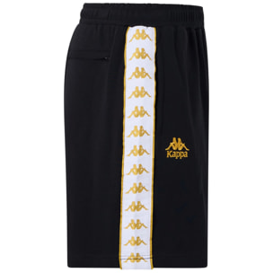 Kappa - Pantaloni Corti Uomo Nero - 222 Banda Oviedo
