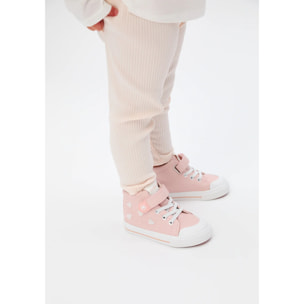 Zapatillas Altas de Bebés Diseño Respetuoso Estampado Corazones