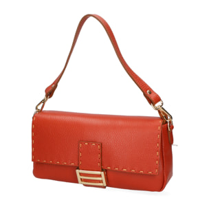 Borsa a spalla da Donna Wally in Vera Pelle Made in Italy 29x13x9 cm