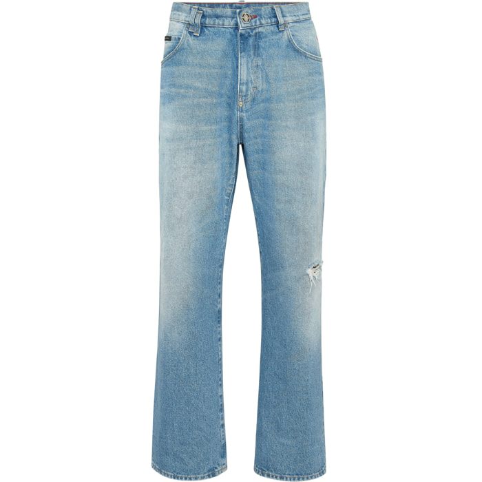 PHILIPP PLEIN Pantalones cortos vaqueros SIGNATURE