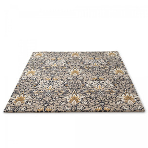 Tapis salon et chambre fait à la main en laine motif floral ULCI