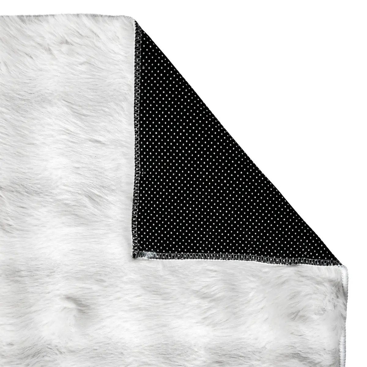 Tapis fausse fourrure 3D Zephy blanc 170x120cm