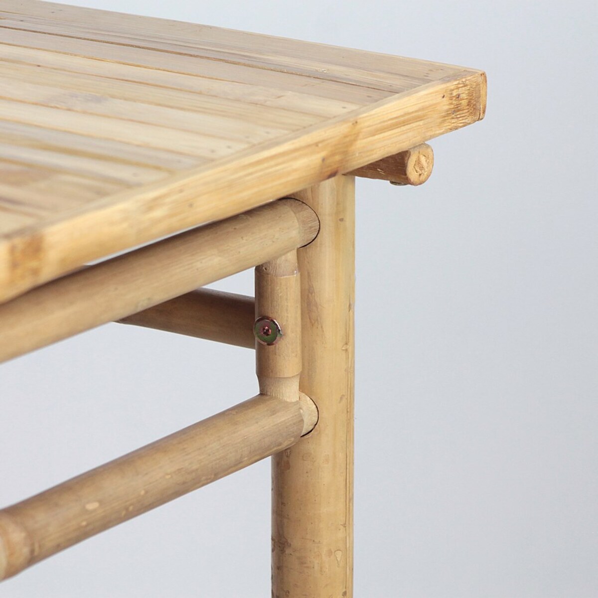 Tavolino da giardino in legno di bamboo 70x70cm