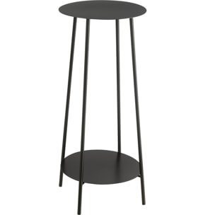 J-Line supprot pour fleurs Deux - métal - noir