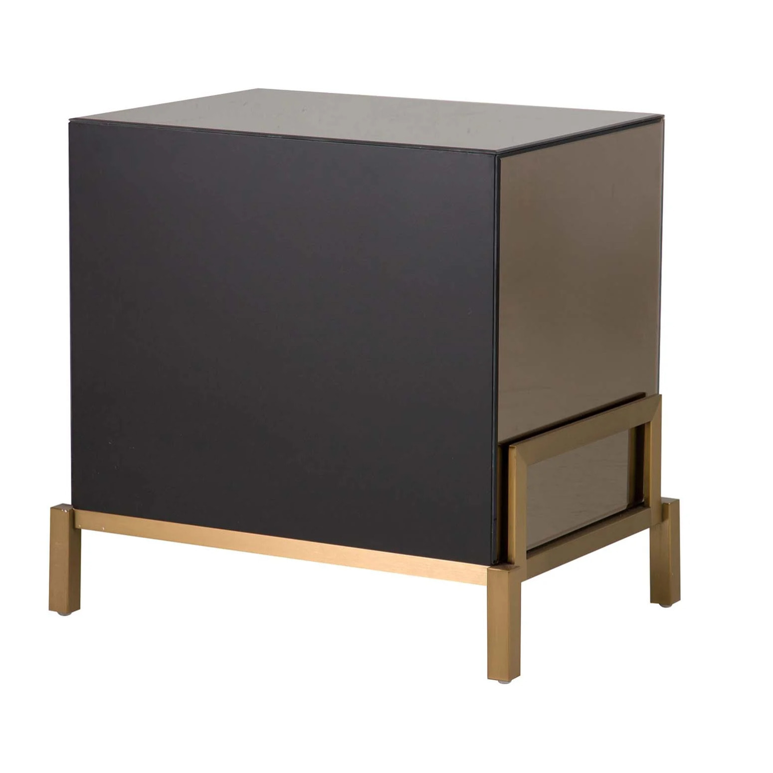 Mesita Espejo Acero Inoxidable Prestine 65x45x62cm