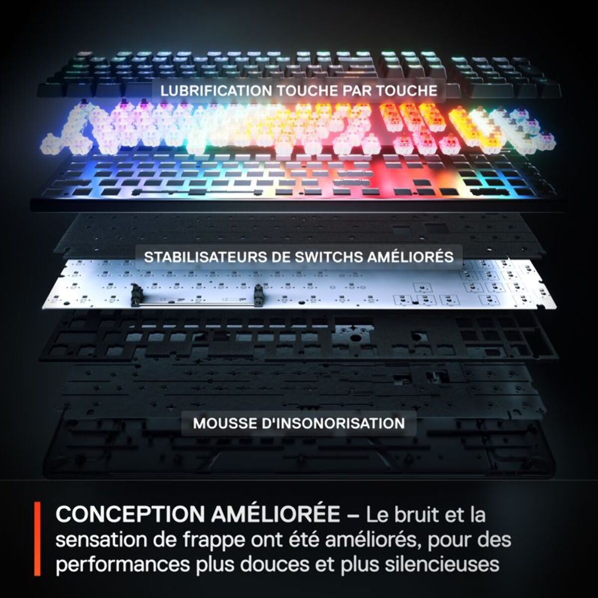 Clavier gamer STEELSERIES APEX PRO GEN 3 - FR