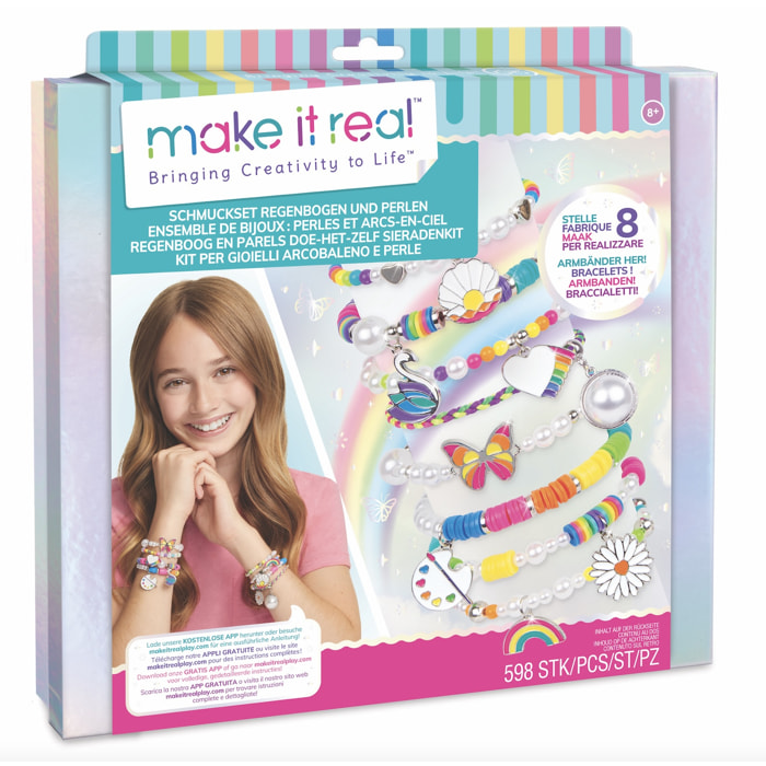 Kit per Gioielli Arcobaleno e Perle