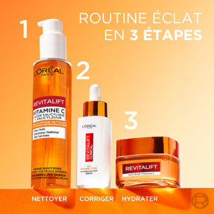 L'Oréal Paris Coffret Vitamine C - Nettoyant Visage 150ml + Sérum 12% Vitamine C 30ml + Soin Visage Eclat 50ml