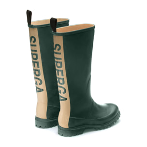 Stivali in gomma Superga Uomo/Donna Verde 799 RUBBER BOOTS LETTERING