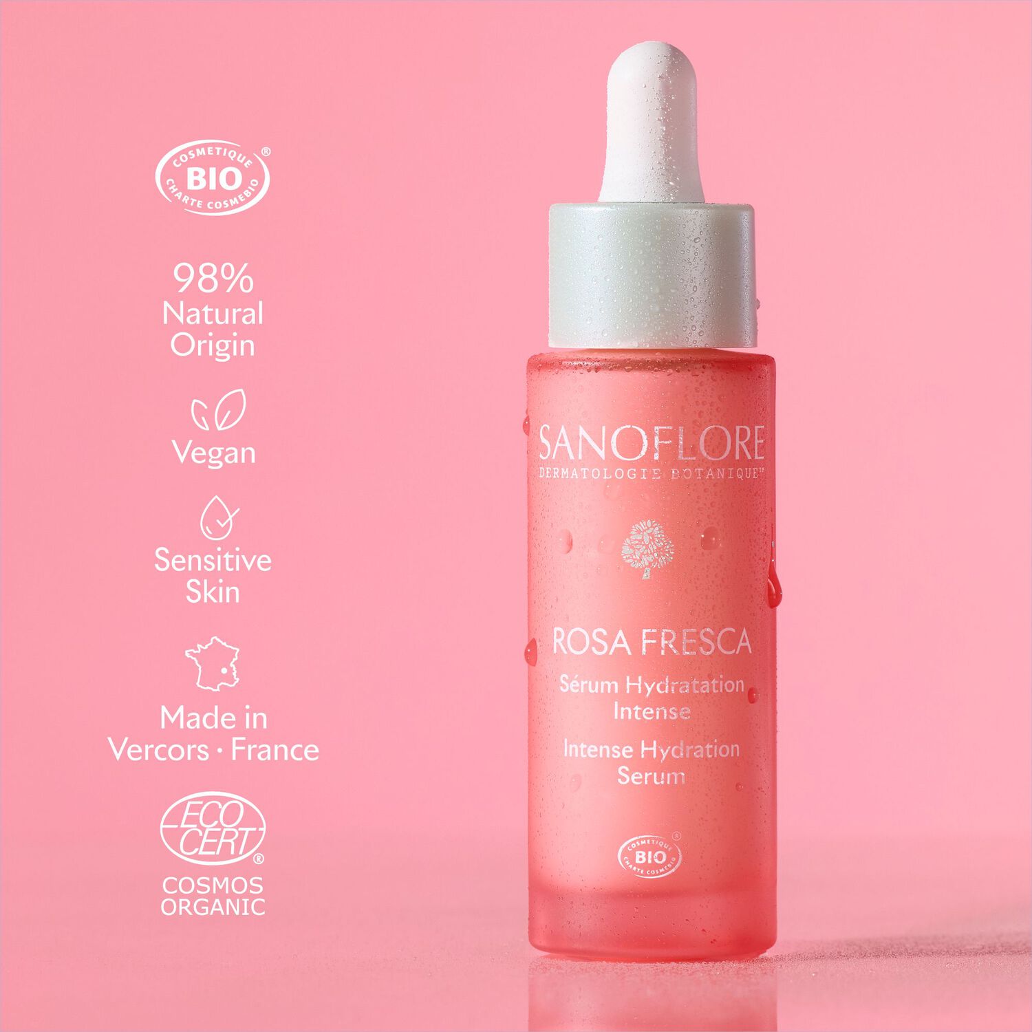 Sérum rosa fresca - Sérum concentré hydratant booster d'éclat 30 ml