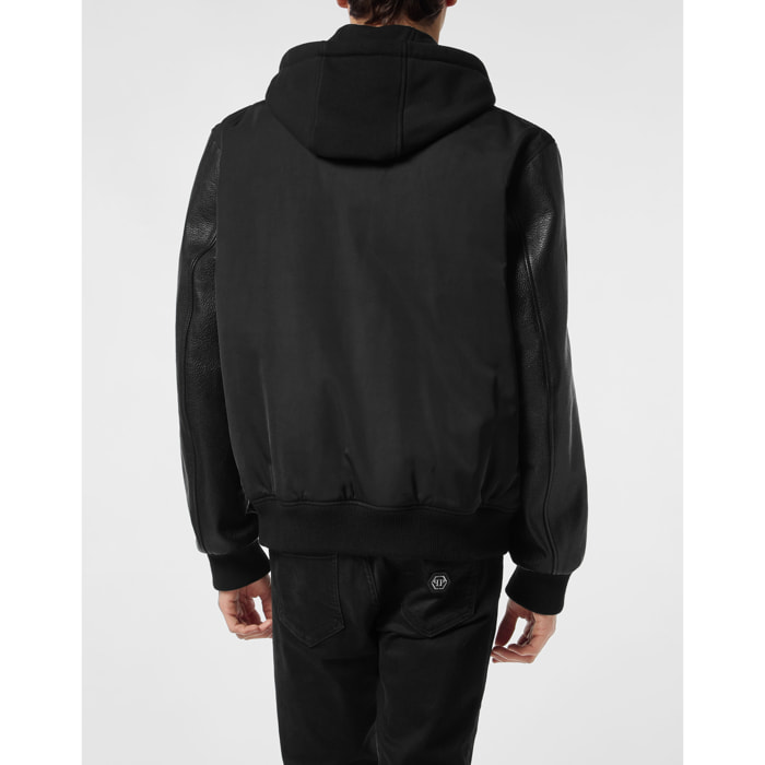 PHILIPP PLEIN Bomber de cuero &AMP