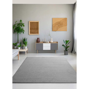Alfombra Montana Liso Plata, varias medidas disponibles