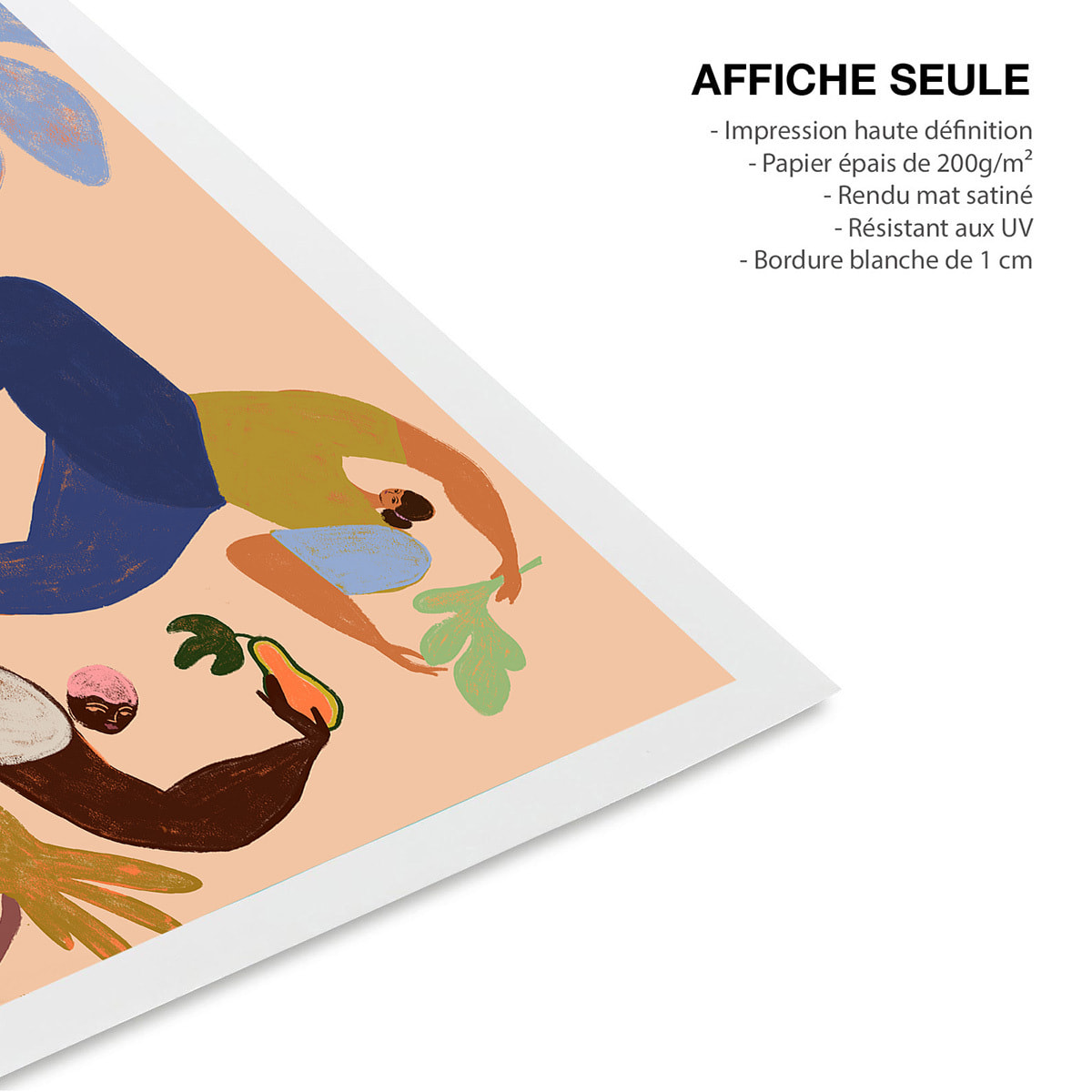 Affiche bohème Danse ensemble Affiche seule