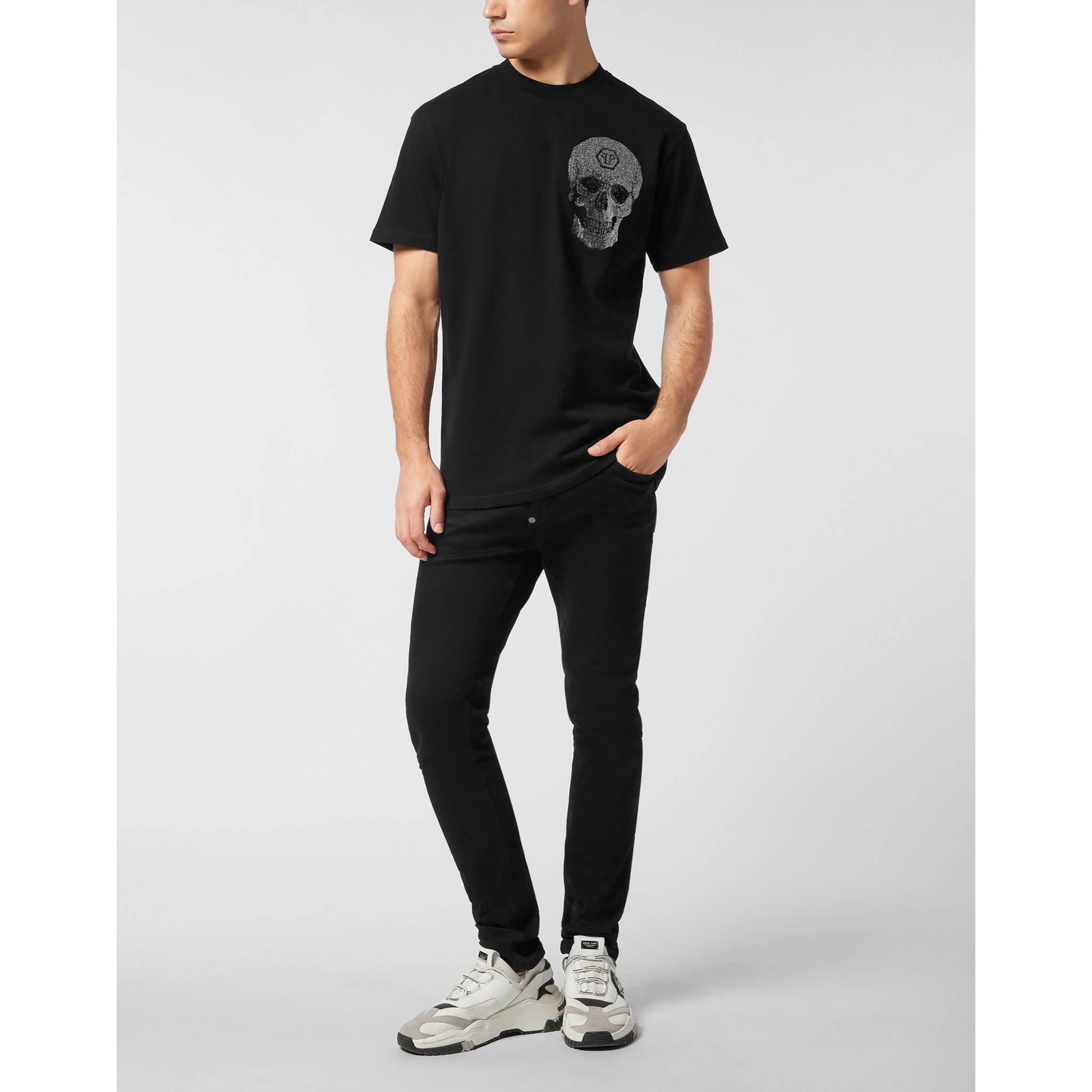 PHILIPP PLEIN T-Shirt Round Neck Ss SKULL