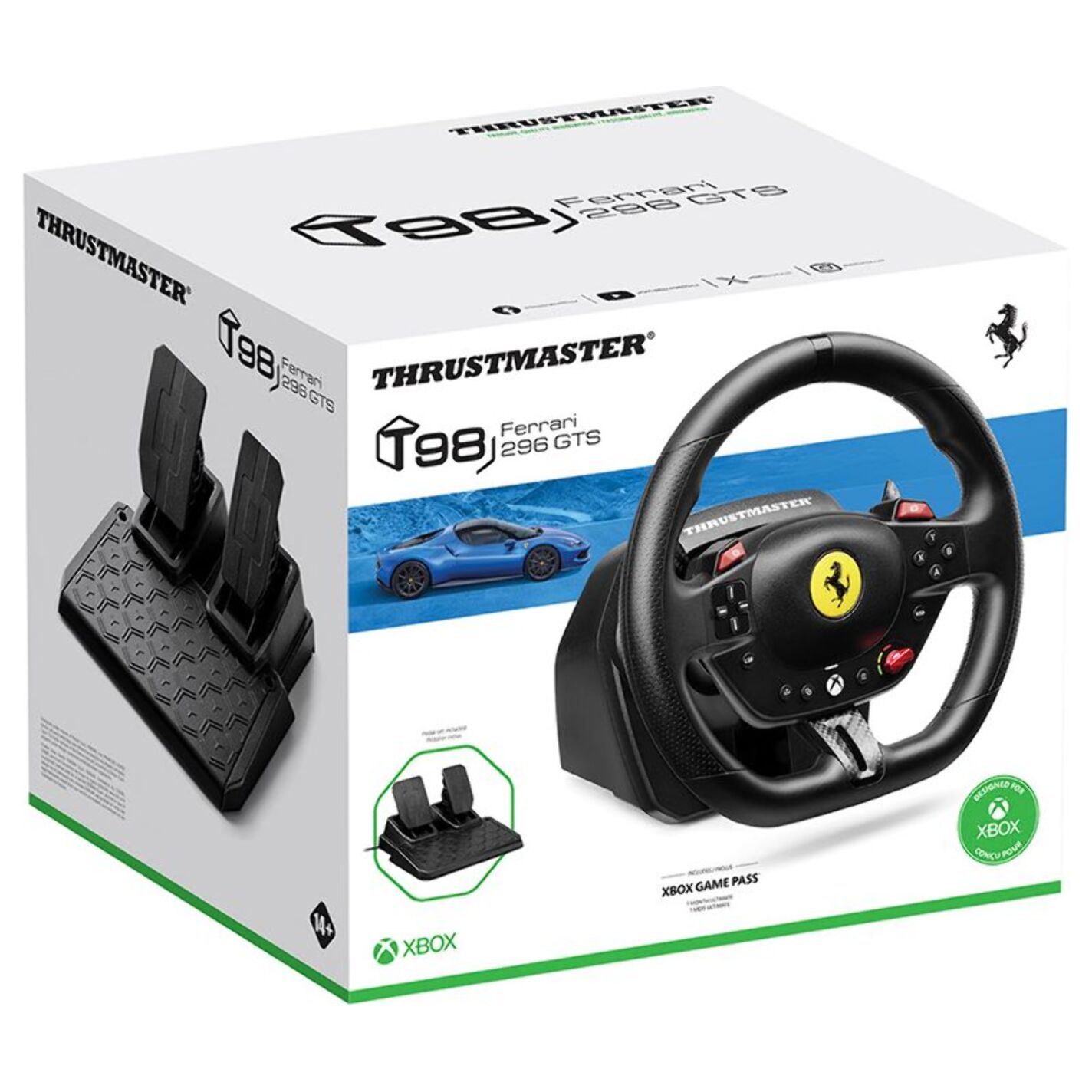 Volant + Pédalier THRUSTMASTER T98-X Ferrari 296 GTS Xbox